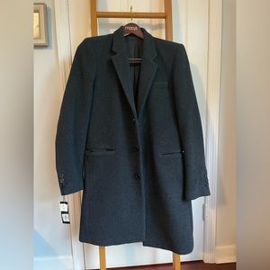 BRAND NEW Bloomingdale’s Men’s Store Black Wool Pea Coat